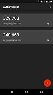 Google Authenticator Screenshot