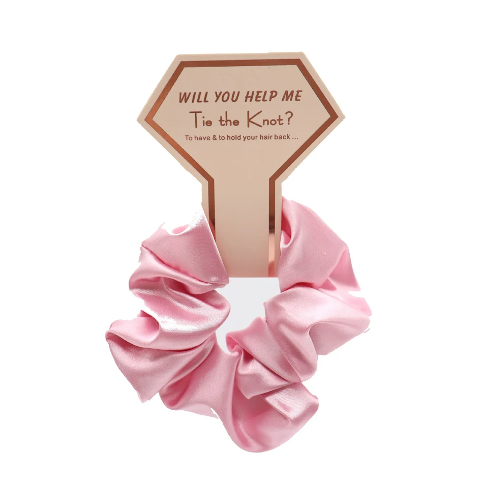 Dames stoffen simulatie satijn zijde elastiek haar touw, zacht voor het gezicht, perfect voor kapsels en comfortabel.