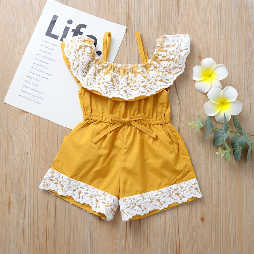 Title 6, Childrens clothing jumpsuit with one-shoulder ...
