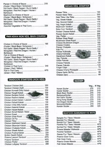 Pritam Family Restaurant & Bar menu 