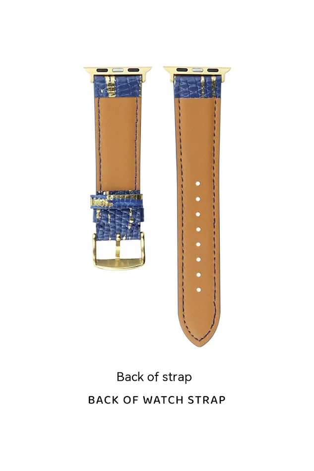 Bracelet de montre en cuir motif lézard bronzé. Un accessoire élégant et raffiné pour sublimer votre poignet. Confort et qualité assurés.