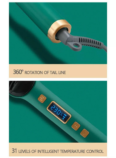 Title 18, 2-in-1 Hair Straightener Hot Comb & Curling Ton...