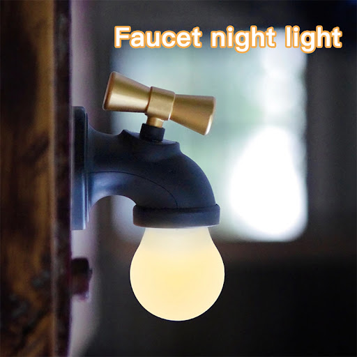 Title 6, Faucet Night Lamp LED Induction Bed Lamp, USB C...