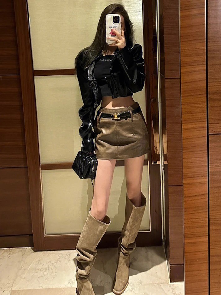 High Knight Women's Big Tube Circumference Pile Style Boots. Comfortable and fashionable boots designed for everyday wea