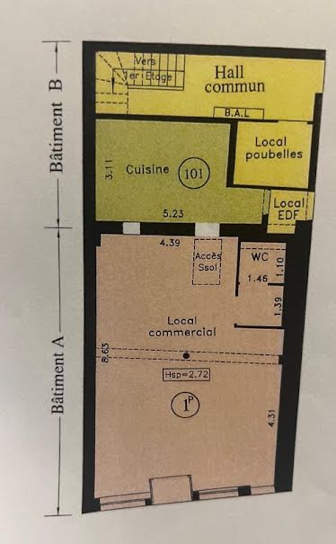 Vente locaux professionnels  67 m² à Montreuil (93100), 335 000 €