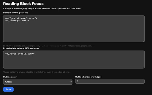 Reading Block Focus screenshot 3