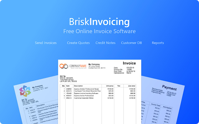 Free Online Invoicing | Brisk Invoicing