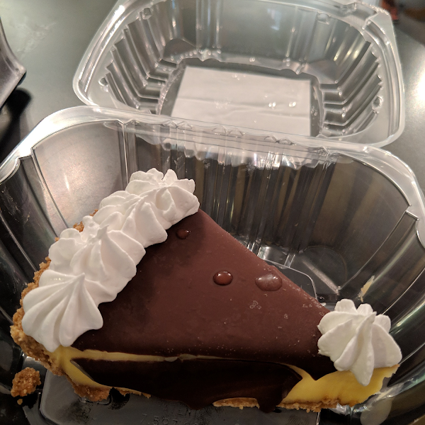 Chocolate covered key lime pie