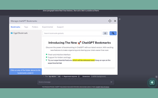 ChatGPT Bookmark
