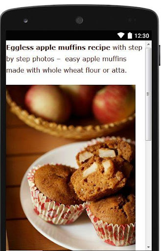 Eggless Apple Muffins Recipe