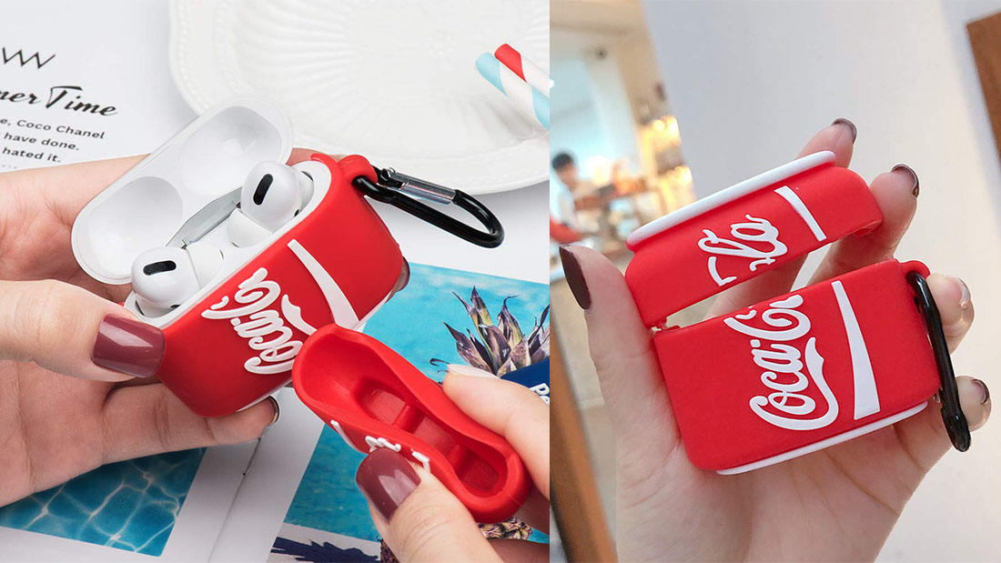 Coca Cola coolest airpod case promotional gifts for employees