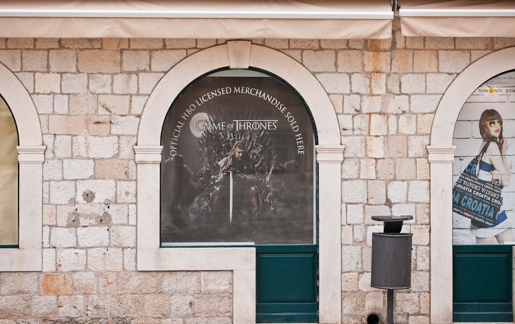 A shop dedicated to fans of TV's "Game of Thrones." Some locations on the show are filmed in Dubrovnik. 