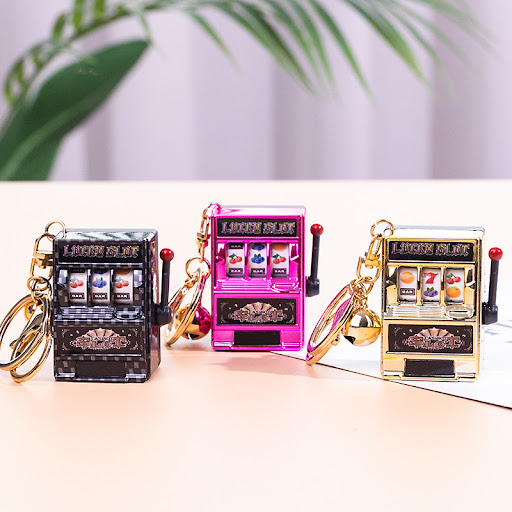 Title 3, Creative Fruit Machine Tiger Toy Pendant Keycha...