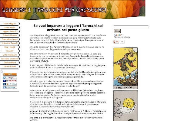 Leggere i Tarocchi per Crescere chrome extension