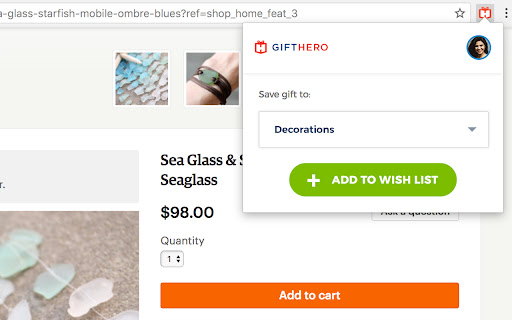 -glass-starfish-mobile-ombre-blues?ref=shop_home_feat_3 Glass Seaglass $98.00 Quantity GIFTHERO Decorations 