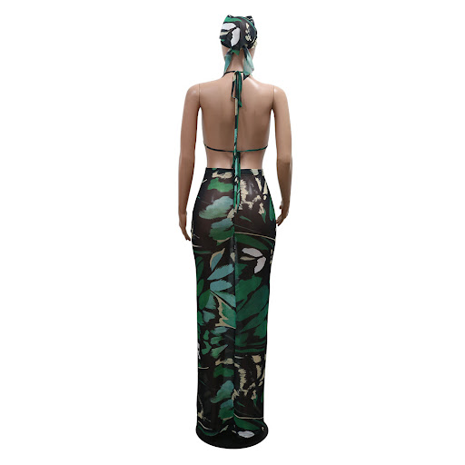 Title 25, Fashion Printed Two-piece Suit Underwear Skirt
