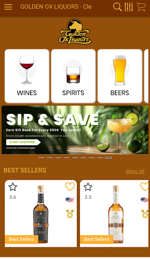 Screenshot GOLDEN OX LIQUORS