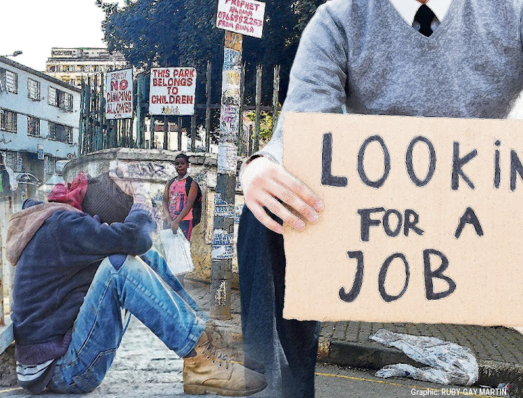 The country's unemployment rate increased from 32.5% in the fourth quarter of 2020 to 32.6% in the first quarter of 2021. File image.