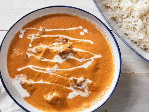 Butter Chicken (2Pc) + Rice