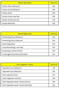 Hyq Foods menu 1