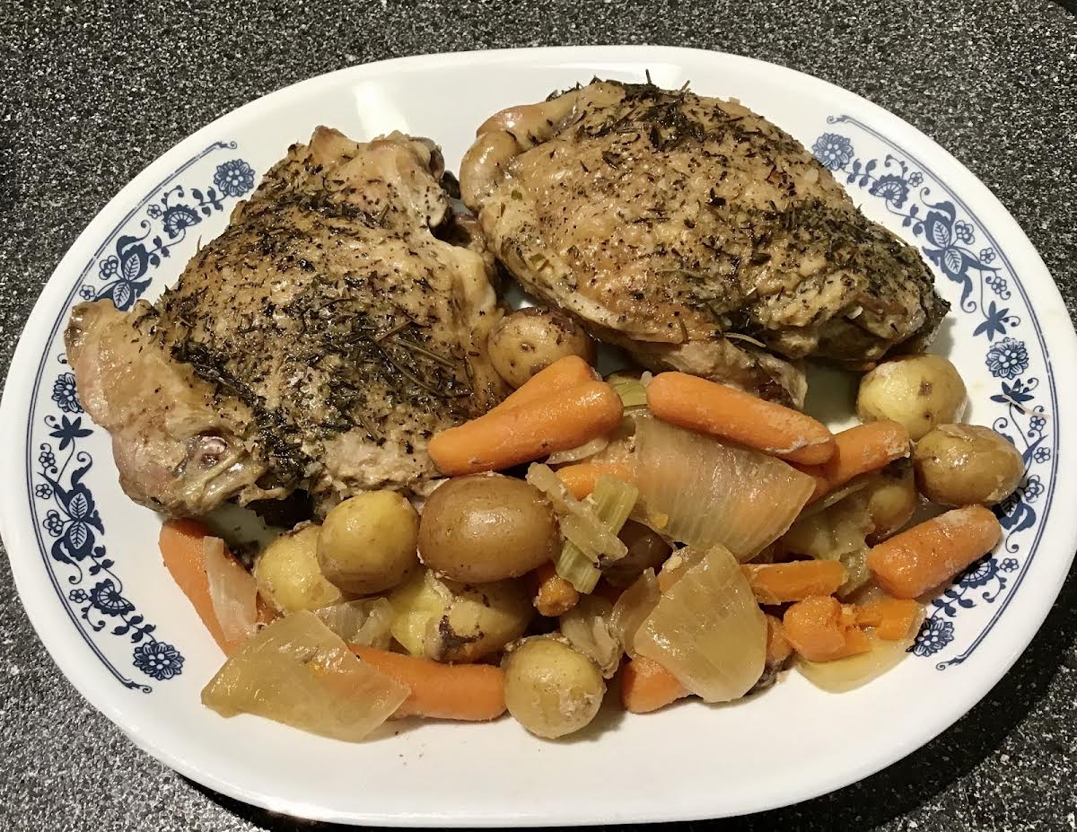 Turkey Thighs Pot Roast Style Slow Cooker Just A Pinch Recipes