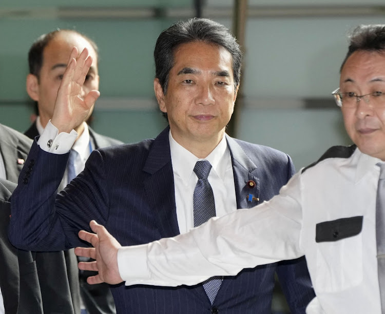 Japan's agriculture, forestry and fisheries minister Taku Eto. Picture: KYODO via REUTERS
