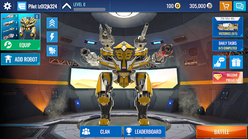 Mech Wars: Multiplayer Robots Battle APK MOD screenshots 1