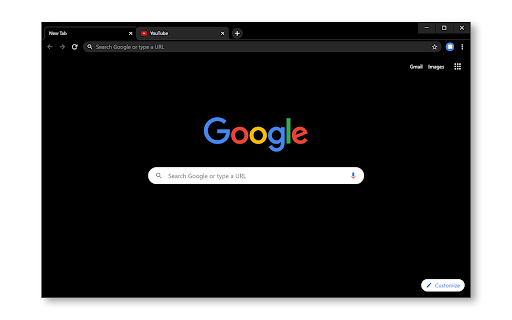 Complete Black Theme for Google Chrome