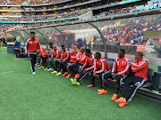 The Buccaneers bench during Carling Champion Cup at FNB stadium. Picture credits: Twitter/Orlando Pirates