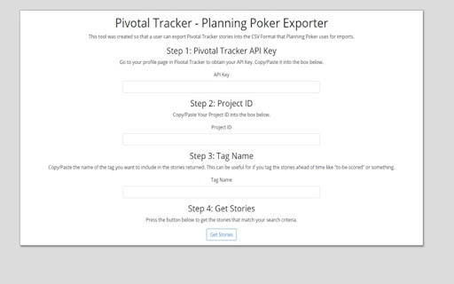 Pivotal Tracker Planning Poker Exporter