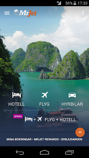 MrJet: hotell flyg hyrbilar