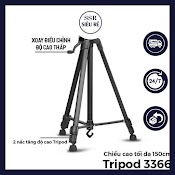 Chân Tripod 3366 Giá Đỡ Điện Thoại, Máy Ảnh, Giá Đỡ Máy Chiếu Cao 150Cm Có Tay Cầm Cực Chắc Chắn