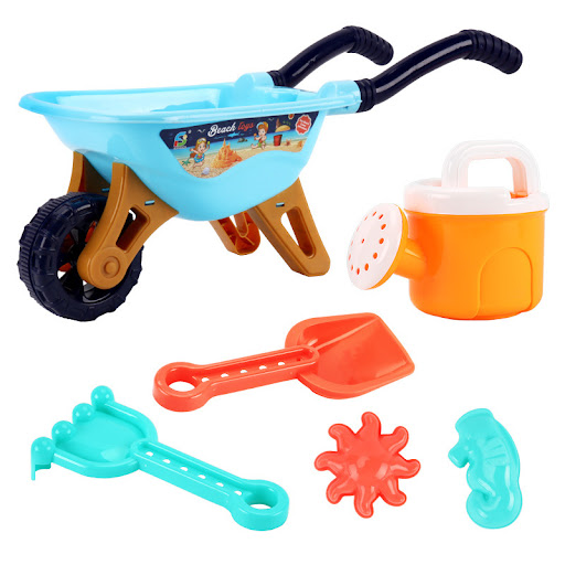 Title 3, Large Beach Toy Stroller 6-Piece Set Childrens...