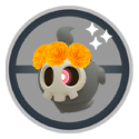 Duskull con corona de cempasúchil