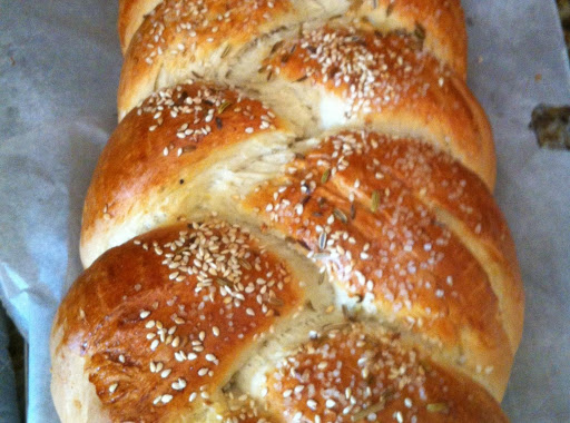 sweet braided loaf