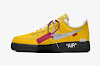 off-white x nike air force 1 low university gold