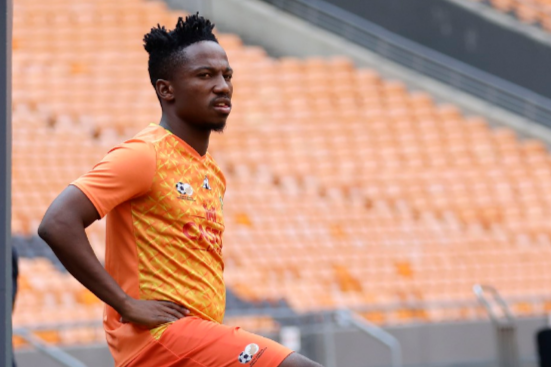 Cassius Mailula during the Bafana Bafana training at FNB Stadium as they prepared for African Cup of Nations qualifier against Liberia on Friday.