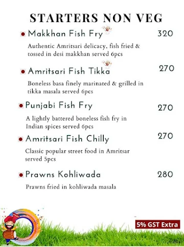 Ambarsariya Authentic Amritsari menu 