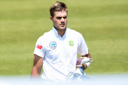 Aiden Markram of the Proteas during day 1 of the 1st Sunfoil Test match between South Africa and Bangladesh at Senwes Park on September 28, 2017 in Potchefstroom.