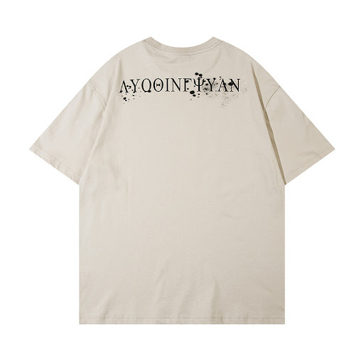 Title 6, Abstract Graffiti Printed Loose T-shirt Men. Co...