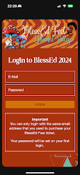 BlessEd Fest app interface screenshot screenshot