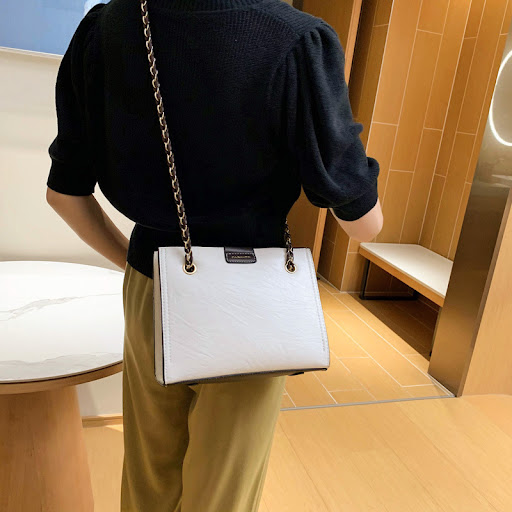 Title 8, Chain Shoulder Messenger Small Square Bag, a st...
