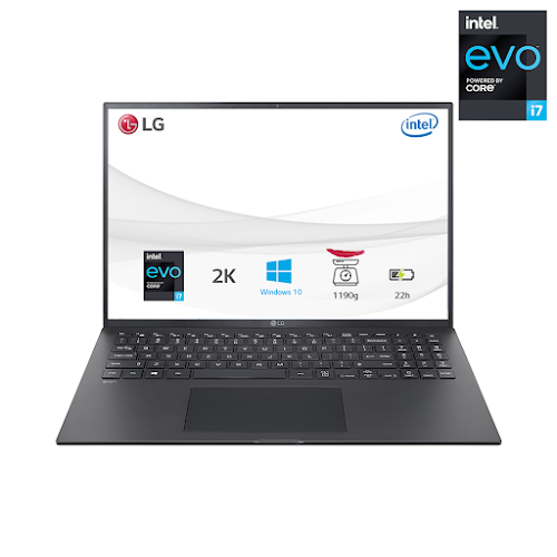 Máy tính xách tay/ Laptop LG Gram 2021 16Z90P-G.AH75A5 (i7-1165G7) (Đen) - Hàng trưng bày