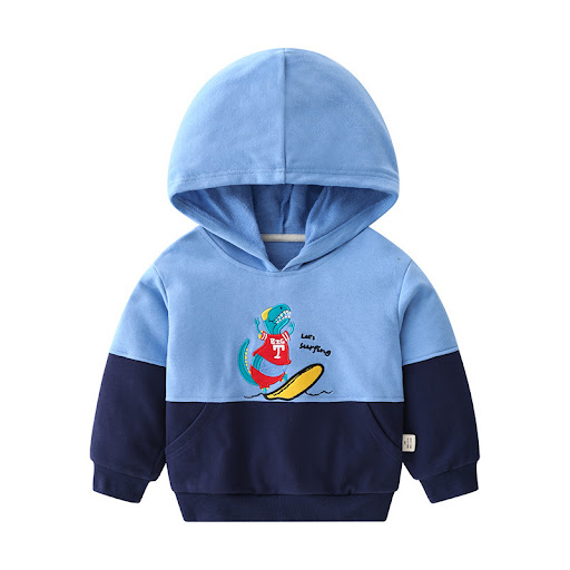 Title 2, Spring New Childrens Cotton Hooded Top Soft an...