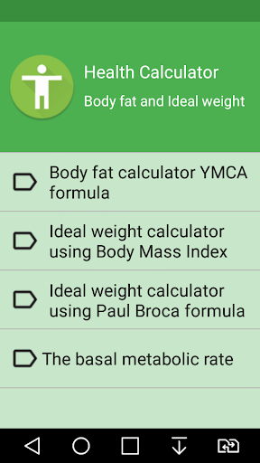 Healthy Weight Calculator