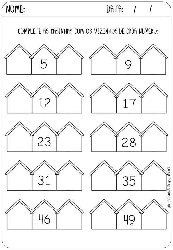 ATIVIDADES PARA IMPRIMIR DE MATEMÁTICA PARA 1º ANO