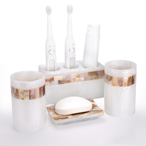 Title 1, Light Luxury Shell Bathroom Decoration Accessor...