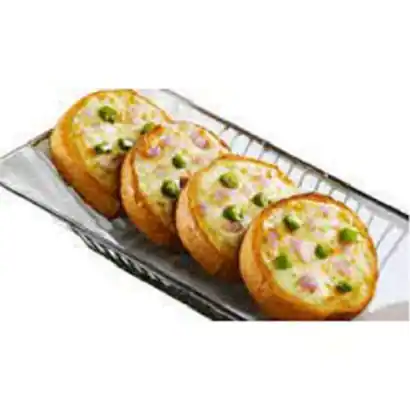 Round Garlic Bread Veg Spicy Supreme