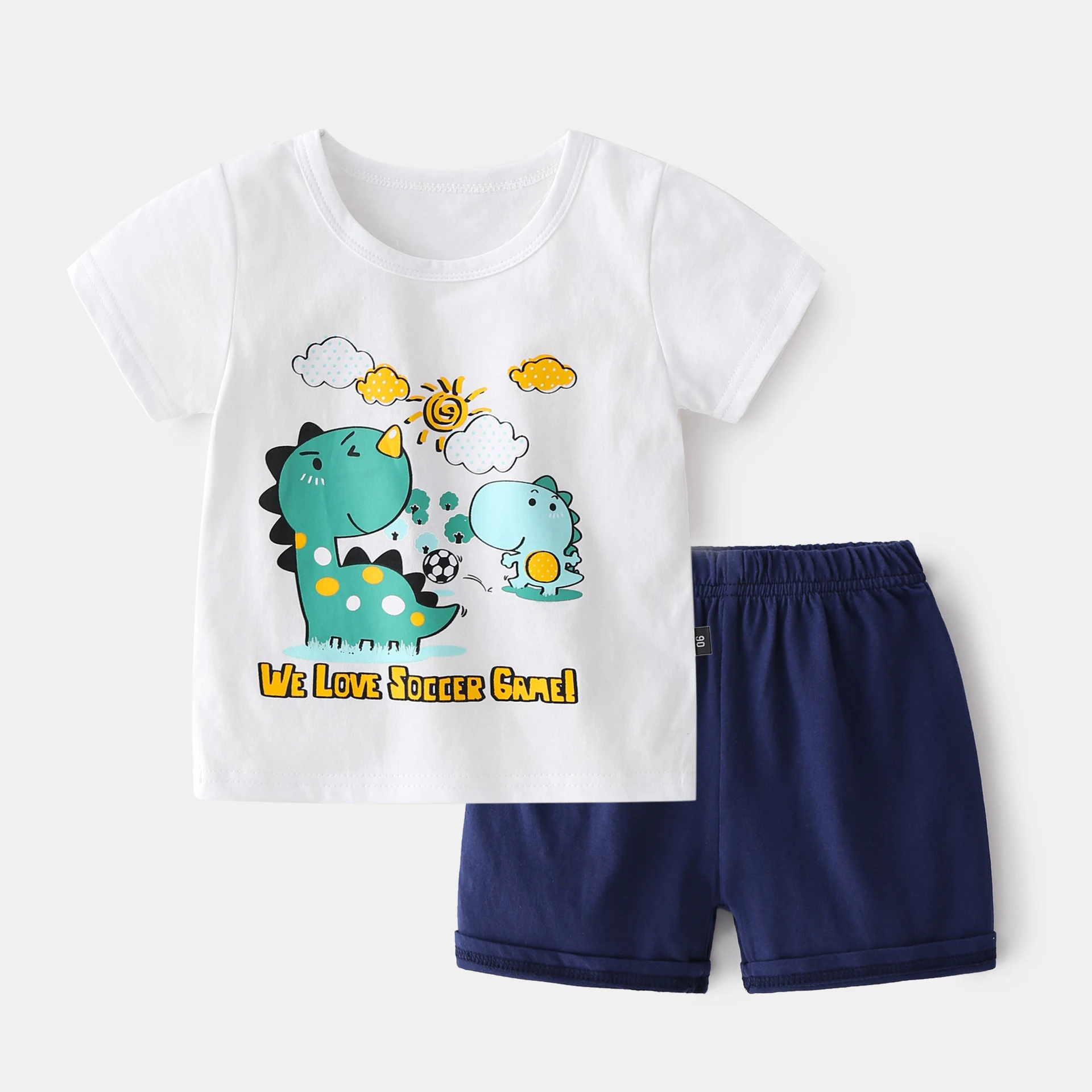 Title 7, Summer New Middle and Small Boys Two-piece Shor...