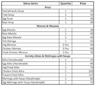 Ammachi Burma Kadai menu 1